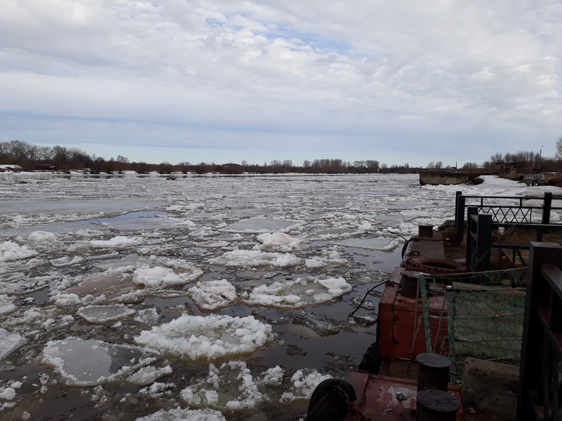 Северная двина река ледовая обстановка
