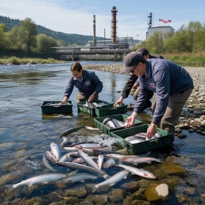 В Архангельской области по требованию природоохранной прокуратуры предприятие проведет выпуск водных биоресурсов в качестве компенсационных мероприятий