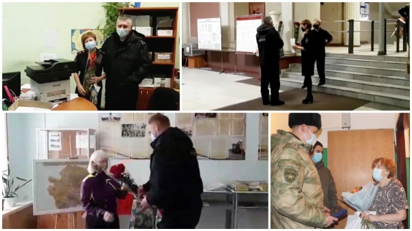 В Архангельске офицеры Росгвардии поздравили вдов и матерей погибших товарищей с Днем матери