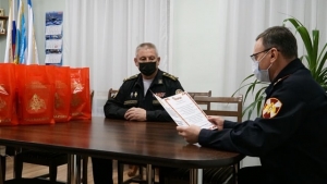 Руководитель Управления Росгвардии по Архангельской области поздравил кадет с новогодними праздниками