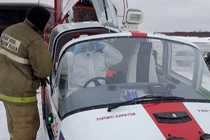 Красноборские пожарные дважды за сутки помогли в транспортировке больных из труднодоступных деревень