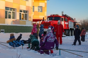 Более 60 человек эвакуированы из детского сада в ходе пожарных учений