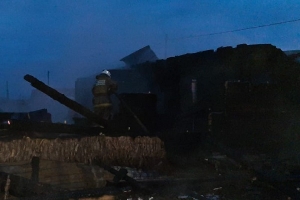 В Шипицыно (Котласский район) сгорел нежилой дом
