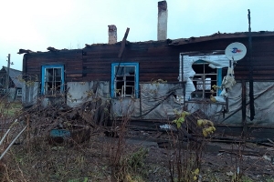 В Плесецком районе горел двухквартирный дом. Погиб мужчина