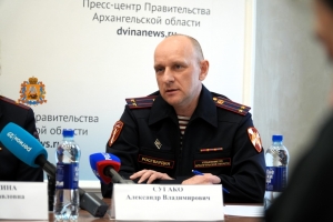 Офицер Росгвардии принял участие в пресс-конференции, посвящённой безопасности детей в Архангельской области