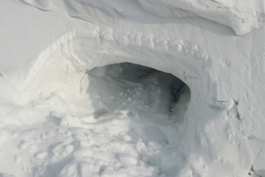 8-летнюю девочку завалило снегом, когда она строила снежный домик