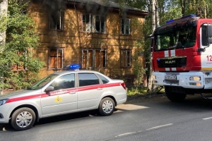 Архангельские росгвардейцы обеспечили общественный порядок во время тушения пожара